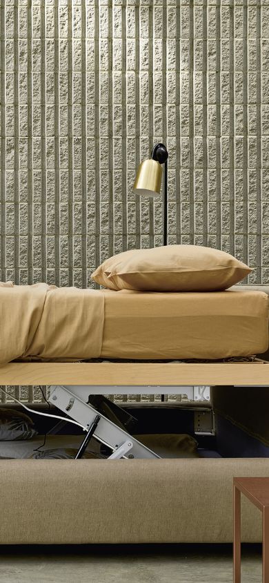 Letto con contenitore e materasso Dorsal